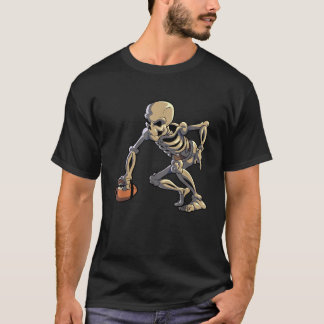 Skeleton Halloween Manar Boys Foot T Shirt