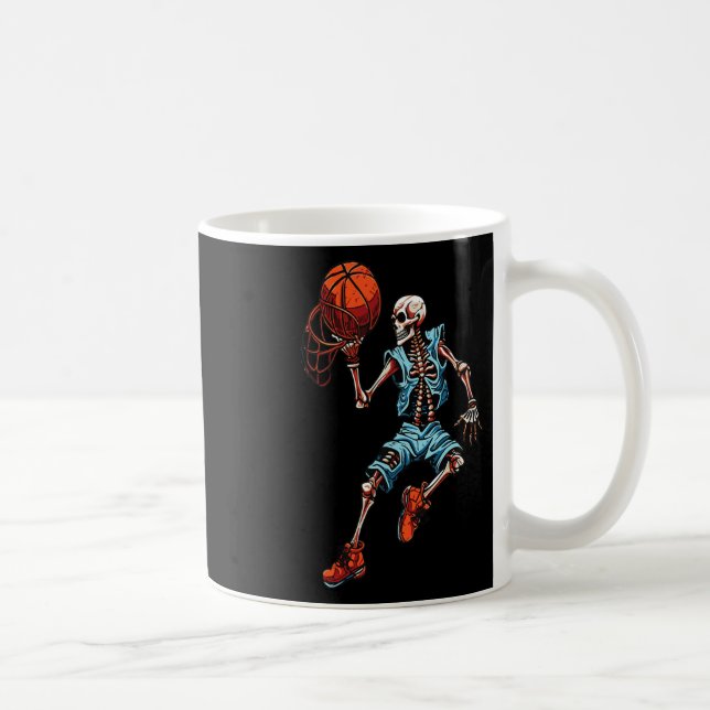 Skeleton Halloween Spooky Dunking Skull Costume Kaffemugg (Höger)
