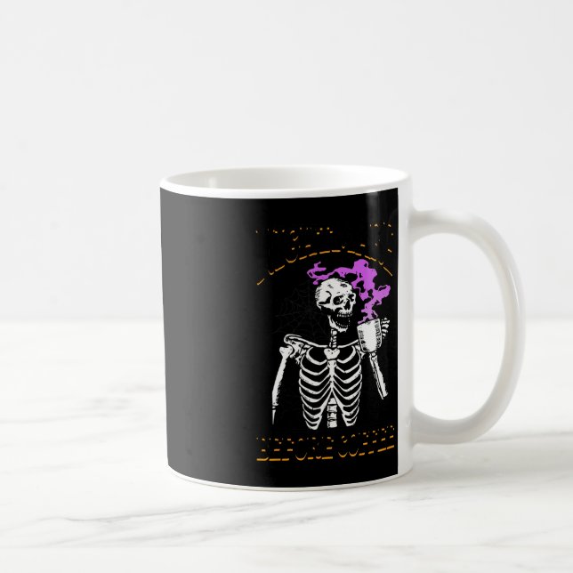 Skeleton Halloween Spooky Season Nightmare Bef Kaffemugg (Höger)
