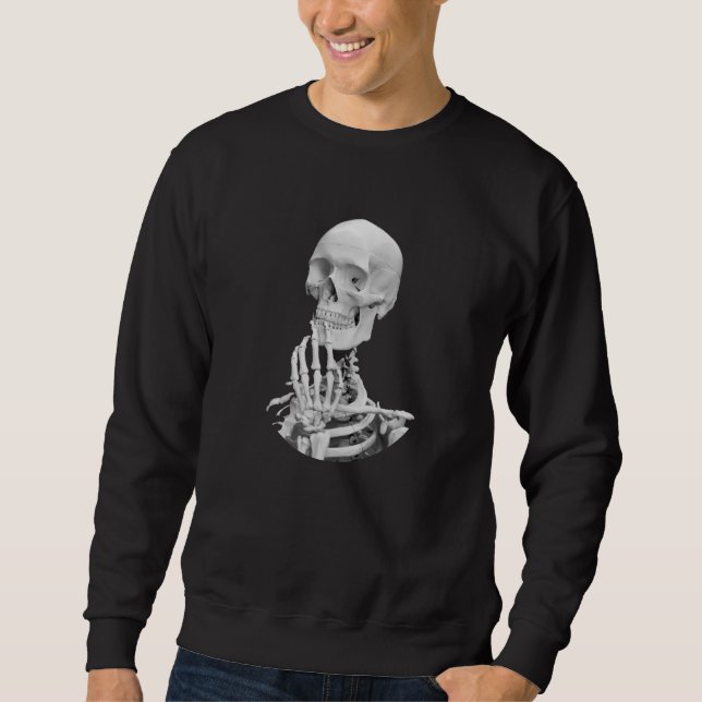 Skeleton Halloween Sweatshirt (Framsida)