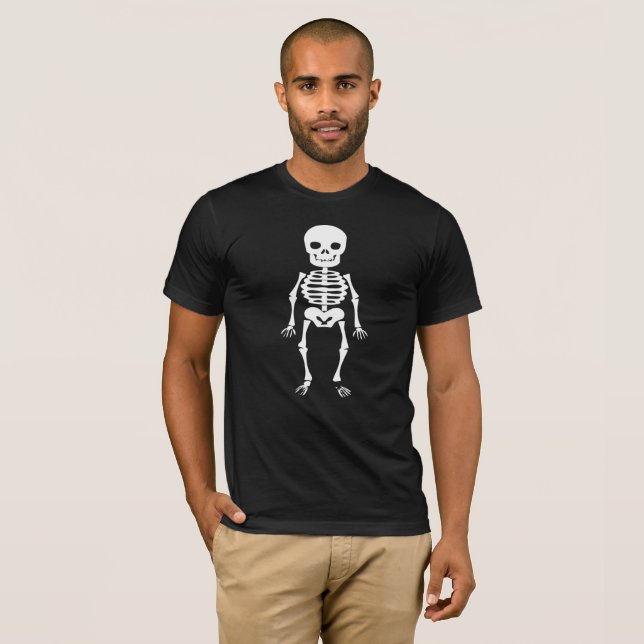 Skeleton. Halloween T. Tröja (Hel framsida)