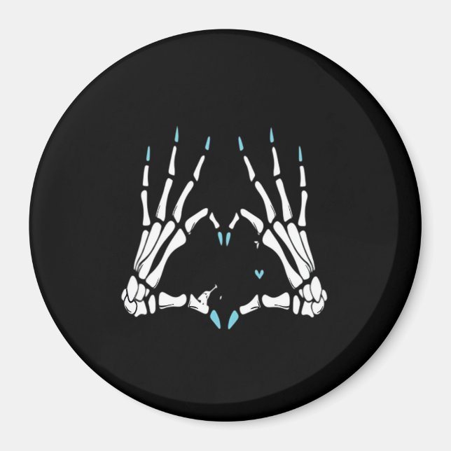 Skeleton Hand Classic Halloween Magnet (Framsidan)