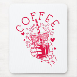 Skeleton Hand Coffee Red Hearts Gothic Musmatta