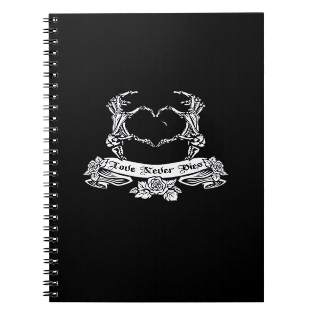 Skeleton Hand Design Anteckningsbok (Framsidan)