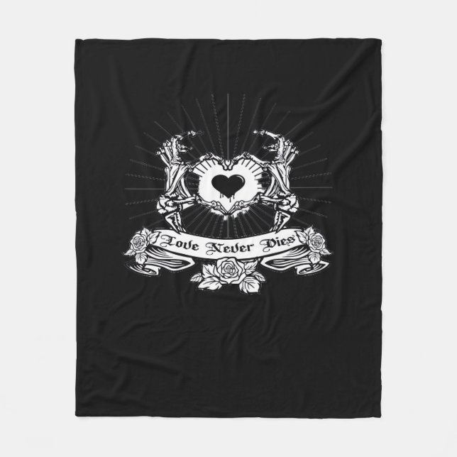 Skeleton Hand Design Classic Fleecefilt (Framsidan)