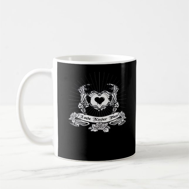 Skeleton Hand Design Classic Kaffemugg (Vänster)