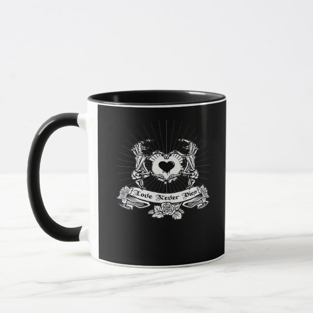 Skeleton Hand Design Classic Mugg (Vänster)