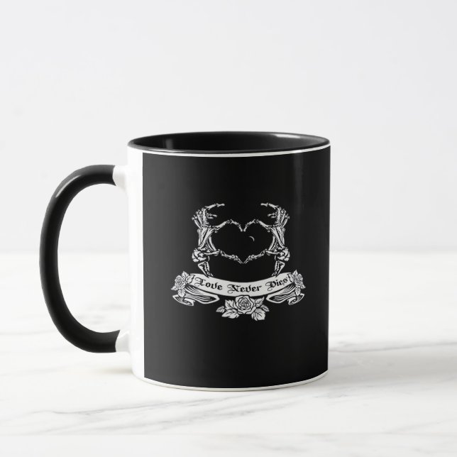Skeleton Hand Design Mugg (Vänster)