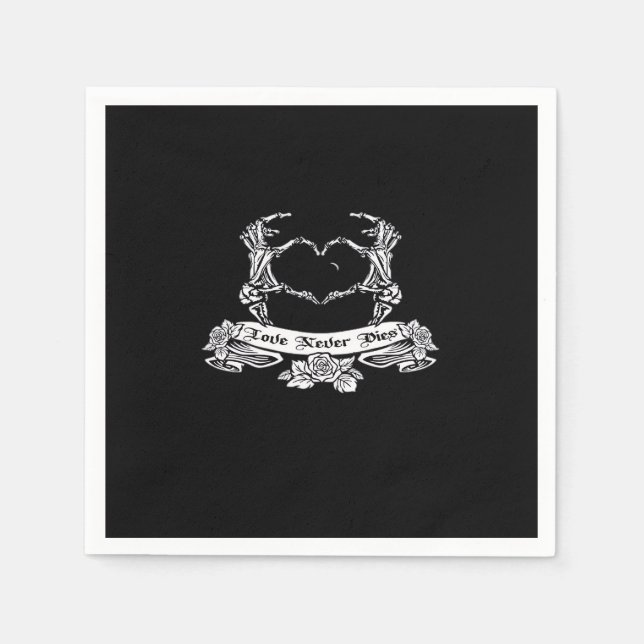 Skeleton Hand Design Pappersservett (Framsidan)