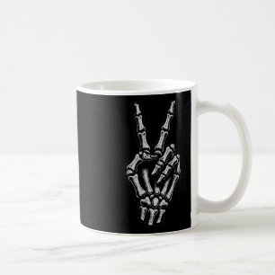 Skeleton Hand Fredstecken Bone 1 Kaffemugg