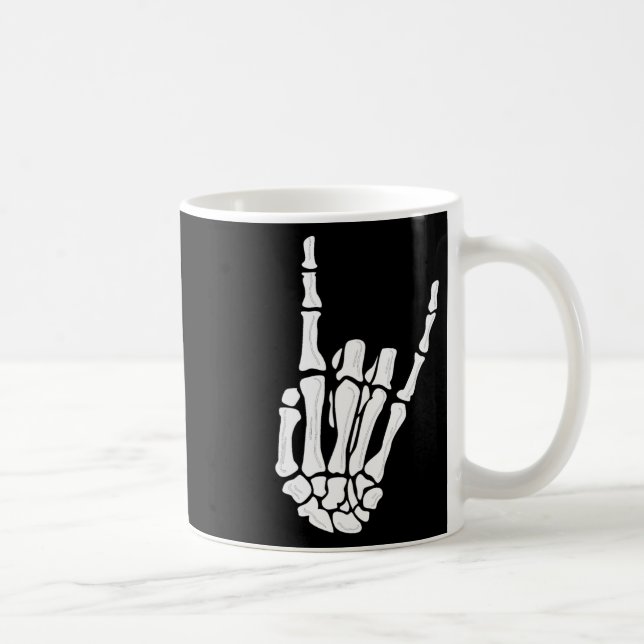 Skeleton Hand Gesture - Sten Skeleton Hand - Hallo Kaffemugg (Höger)