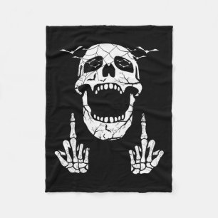 Skeleton Hand Halloween Bones Mitten Finger Skull Fleecefilt
