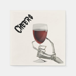 Skeleton Hand Halloween Cocktail Pappra Napkins Pappersservett