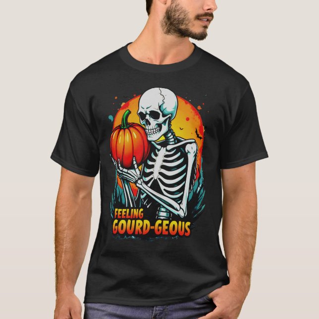Skeleton Hand Halloween Tee (Framsida)