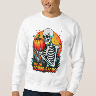 Skeleton Hand Halloween Tee Lång Ärmad Tröja