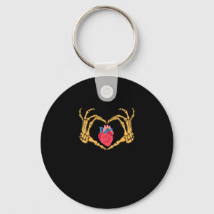 Skeleton Hand Heart Anatomy Cardiac Cvicu Nurse Ha Nyckelring