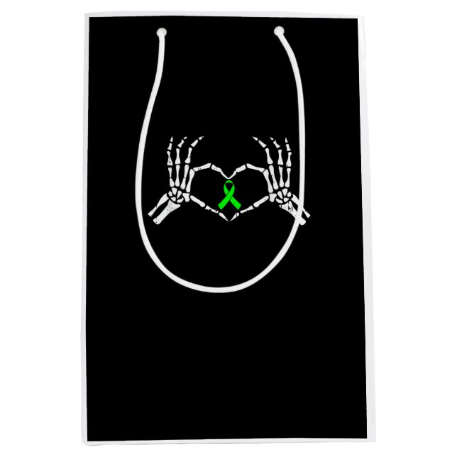Skeleton Hand Heart Awareness Ribbon (Framsidan)