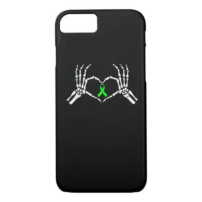 Skeleton Hand Heart Awareness Ribbon Case-Mate iPhone Skal (Baksida)