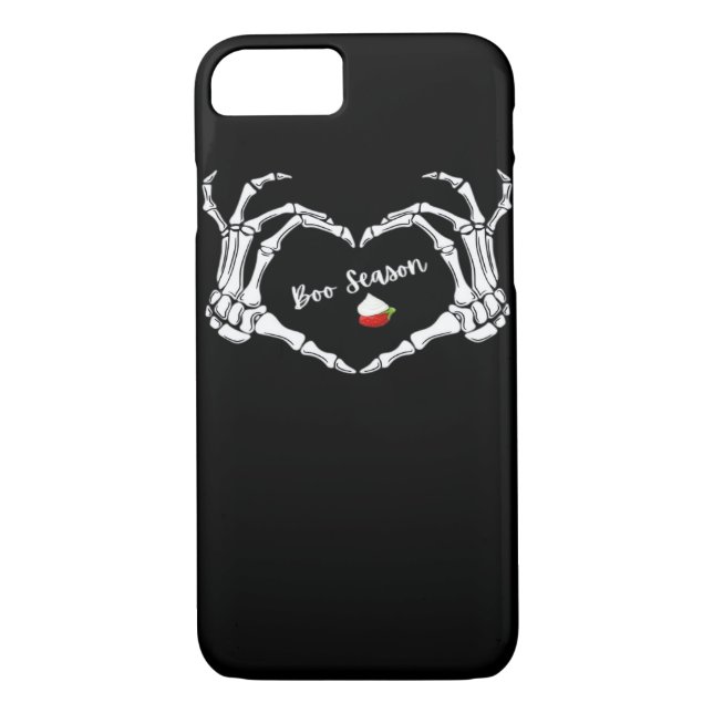 Skeleton Hand Heart Boo Season Classic Case-Mate iPhone Skal (Baksida)