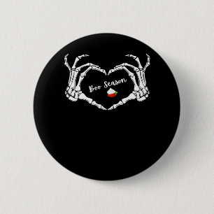 Skeleton Hand Heart Boo Season Classic Knapp