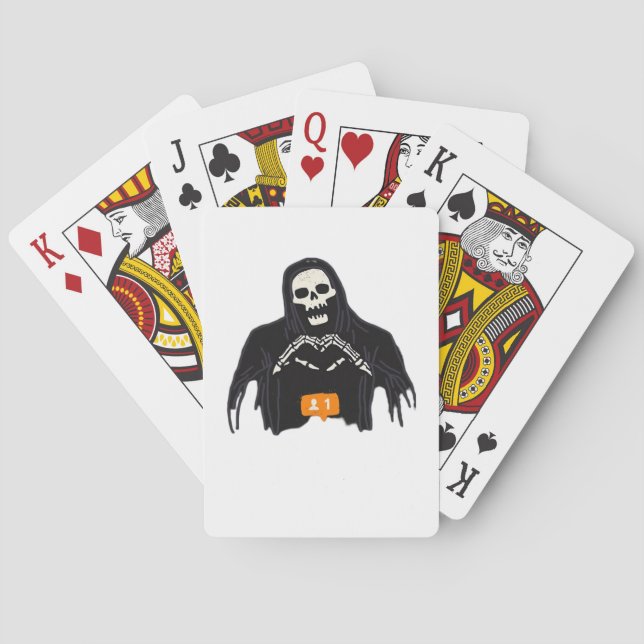 Skeleton Hand Heart Follower Classic Casinokort (Baksidan)