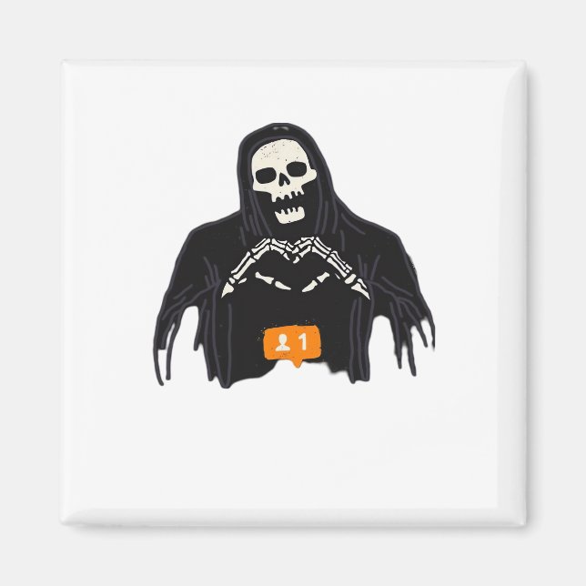 Skeleton Hand Heart Follower Classic Magnet (Framsidan)