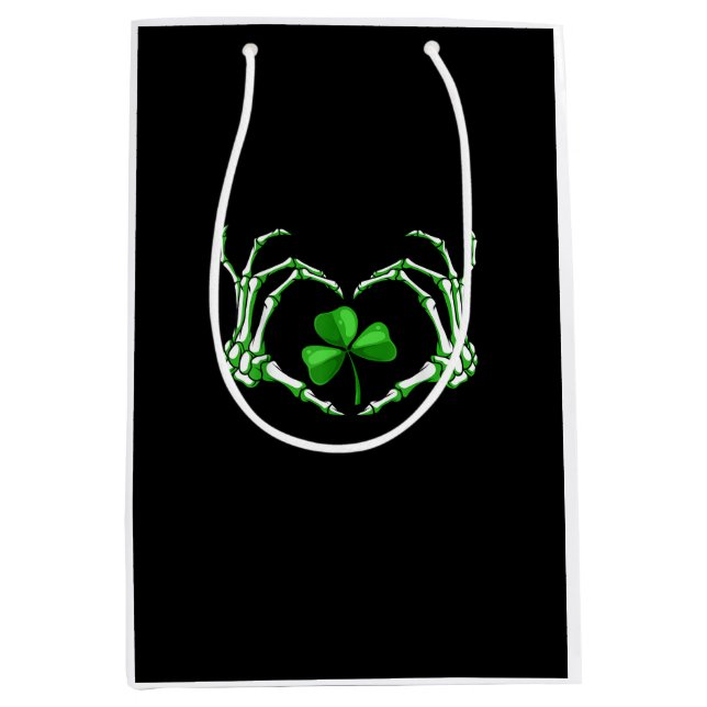 Skeleton Hand Heart Shamrock St patricks day Paddy (Framsidan)