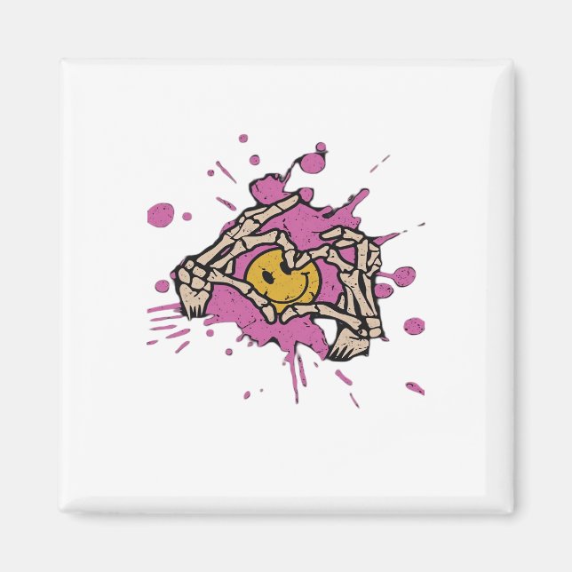 Skeleton Hand Heart Show Classic Magnet (Framsidan)
