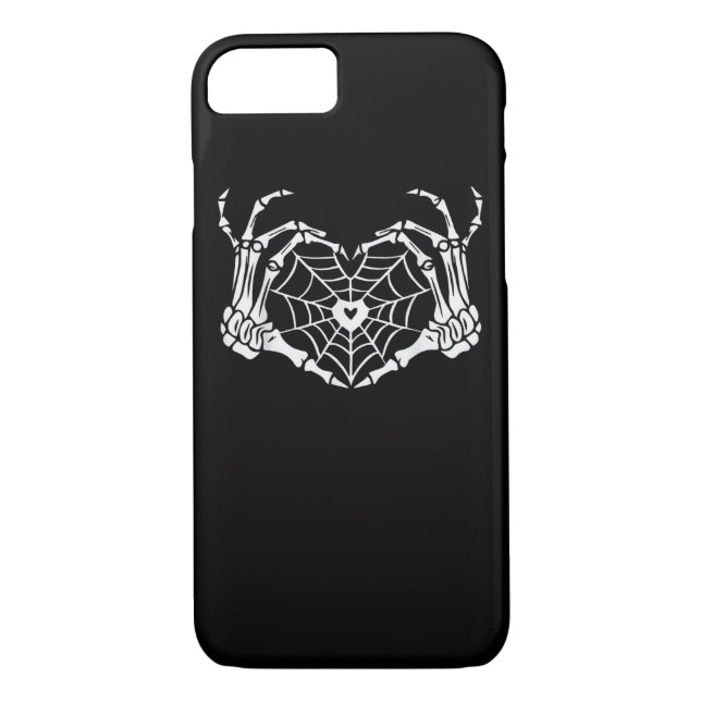Skeleton Hand Heart Spindelnät Halloween Cobweb Pa Case-Mate iPhone Skal (Baksida)