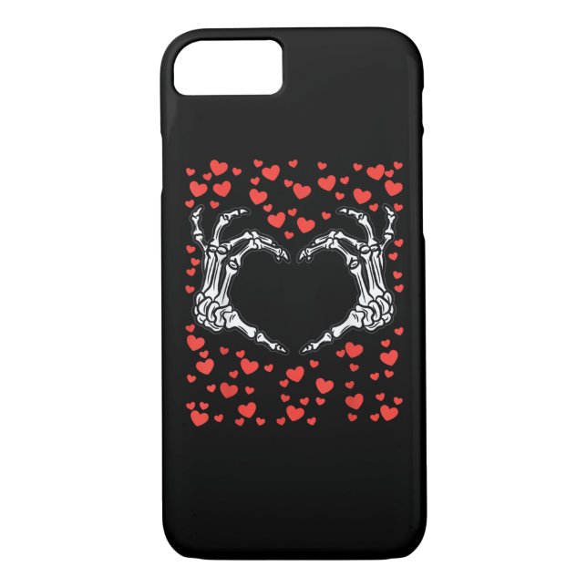 Skeleton Hand Heart Valentines day Funny Classic Case-Mate iPhone Skal (Baksida)