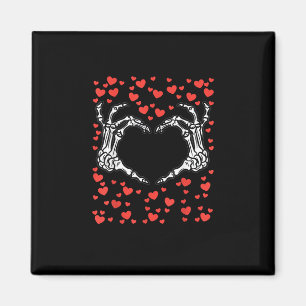 Skeleton Hand Heart Valentines day Funny Classic Magnet