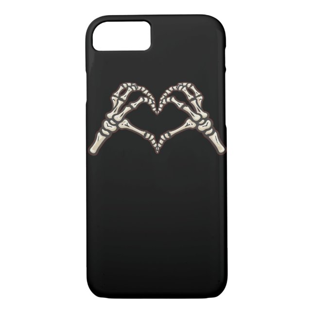 Skeleton Hand Hearts design Case-Mate iPhone Skal (Baksida)
