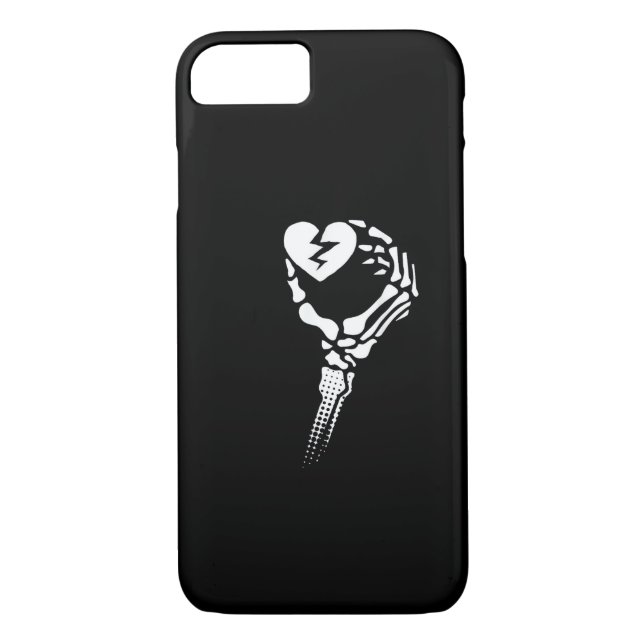 Skeleton Hand Holding Heart Case-Mate iPhone Skal (Baksida)