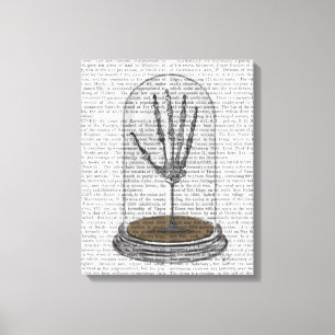 Skeleton Hand i Bell Burk Canvastryck