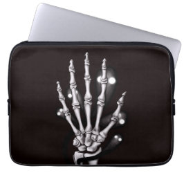 Skeleton Hand med Creepy Spöken gotiicGothic Laptop Fodral