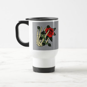 Skeleton Hand med Ro Resemugg - Anpassade