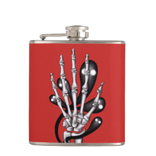Skeleton Hand med Spöken Fickplunta