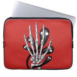 Skeleton Hand med Spöken Laptop Fodral