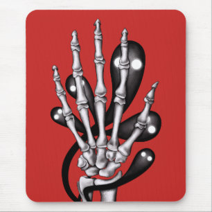 Skeleton Hand med Spöken Musmatta