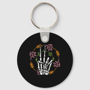 Skeleton Hand Peace Pocket Halloween Costume Manar Nyckelring