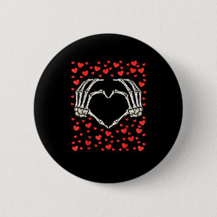 Skeleton Hand Red Heart Birthday Valentines day Knapp