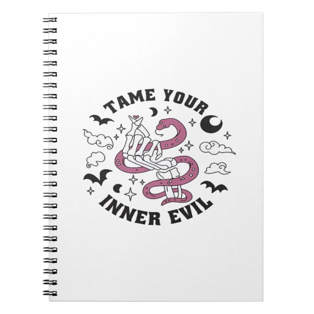 Skeleton Hand Skapar Heart Anteckningsbok (Framsidan)