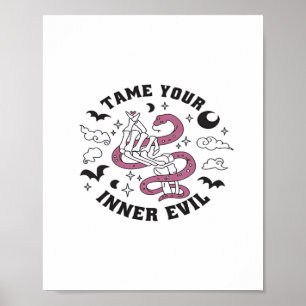Skeleton Hand Skapar Heart Poster
