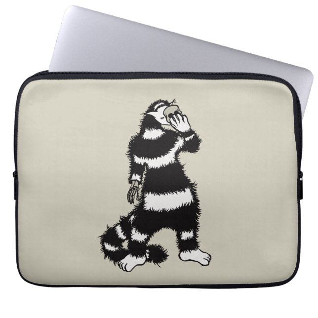 Skeleton Hand Skull Mask för kräppor Laptop Fodral (Framsidan)