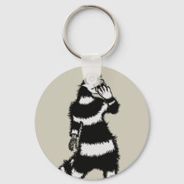 Skeleton Hand Skull Mask för kräppor Nyckelring