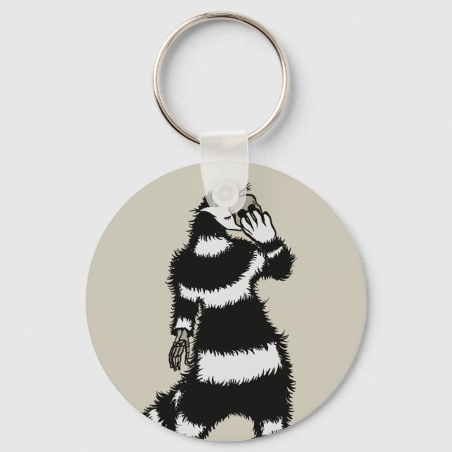 Skeleton Hand Skull Mask för kräppor Nyckelring (Framsida)