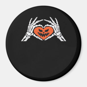 Skeleton Händer A Spooky Halloween Heart Classic Magnet