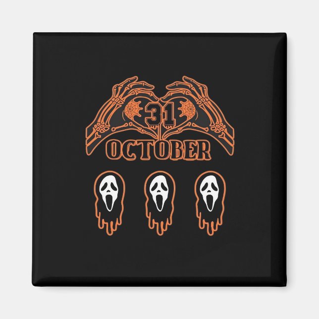 Skeleton Händer för Classic Halloween Magnet (Framsidan)