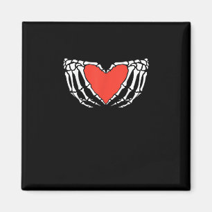 Skeleton Händer Forming Heart - Creepy Gothic Hall Magnet
