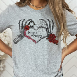 Skeleton Händer Goth Valentine, som håller den kre T Shirt